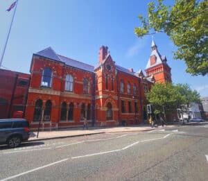 The West Bromwich Town Hall and Library August 2025